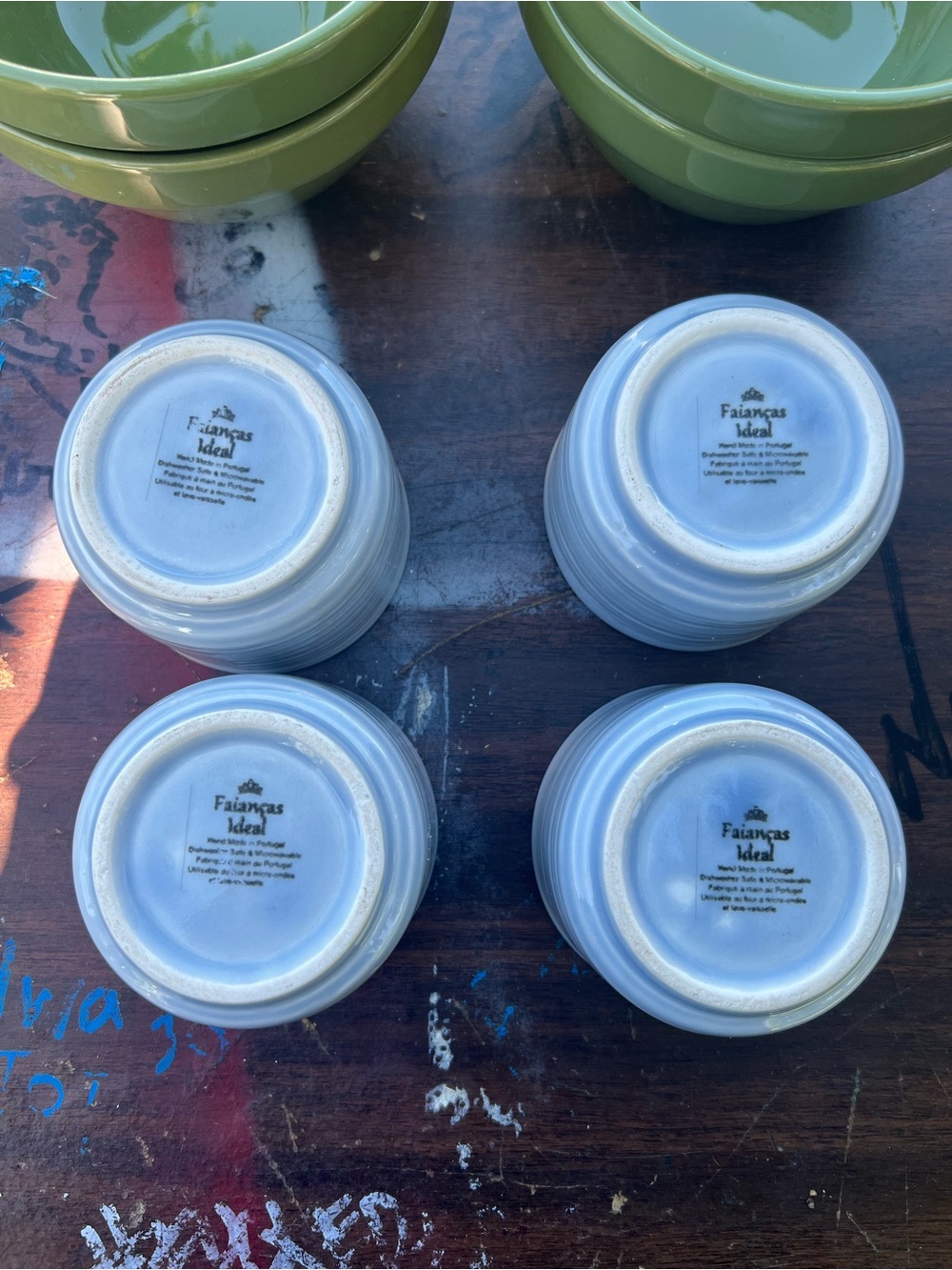 Faianças Ideal White Ceramic Bowls (Set of 4)